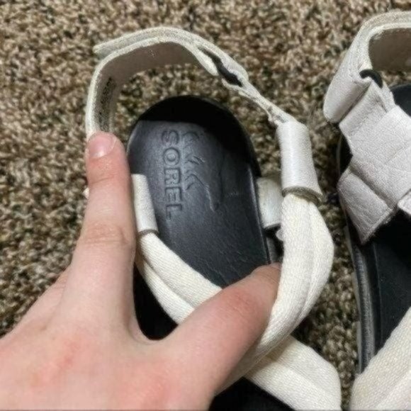 Sorel Roaming Decon Sea Salt Sandal Womens Size 6.5 - Picture 5 of 6